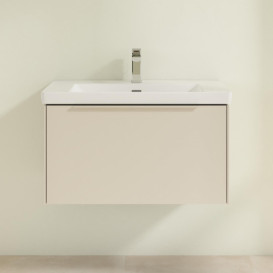 Тумба під раковину Villeroy & Boch Subway 3.0 77,2х42,9 см ДСП/алюміній сірий кашемір/монохром C57302VN