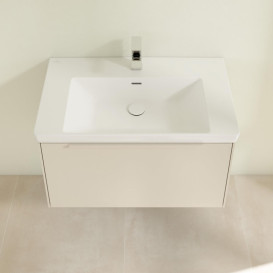 Тумба під раковину Villeroy & Boch Subway 3.0 77,2х42,9 см ДСП/алюміній сірий кашемір/монохром C57302VN