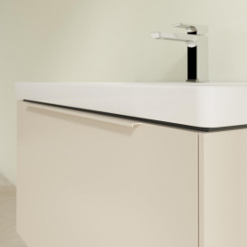 Тумба під раковину Villeroy & Boch Subway 3.0 77,2х42,9 см ДСП/алюміній сірий кашемір/монохром C57302VN