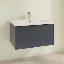 Тумба под раковину Villeroy & Boch Subway 3.0 77,2х42,9 см ДСП/алюминий морской синий/монохром C57302VQ