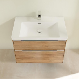 Тумба под раковину Villeroy & Boch Subway 3.0 77,2х57,6 см ДСП/алюминий дуб канзас C57400RH