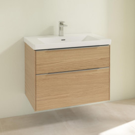 Тумба под раковину Villeroy & Boch Subway 3.0 77,2х57,6 см ДСП/алюминий дуб северный C57400VJ
