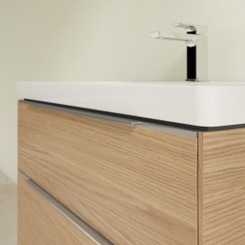 Тумба под раковину Villeroy & Boch Subway 3.0 77,2х57,6 см ДСП/алюминий дуб северный C57400VJ