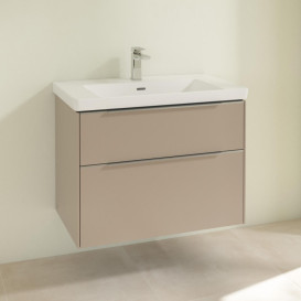 Тумба под раковину Villeroy & Boch Subway 3.0 77,2х57,6 см ДСП/алюминий тауп C57400VM