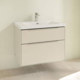 Тумба под раковину Villeroy & Boch Subway 3.0 77,2х57,6 см ДСП/алюминий серый кашемир C57400VN