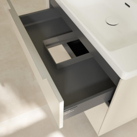 Тумба под раковину Villeroy & Boch Subway 3.0 77,2х57,6 см ДСП/алюминий серый кашемир C57400VN