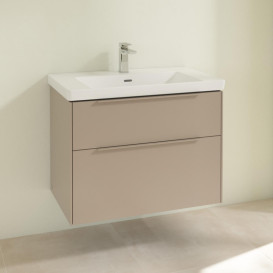 Тумба под раковину Villeroy & Boch Subway 3.0 77,2х57,6 см ДСП/алюминий тауп/монохром C57402VM