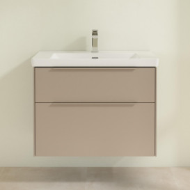 Тумба под раковину Villeroy & Boch Subway 3.0 77,2х57,6 см ДСП/алюминий тауп/монохром C57402VM