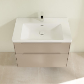 Тумба под раковину Villeroy & Boch Subway 3.0 77,2х57,6 см ДСП/алюминий тауп/монохром C57402VM