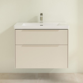 Тумба под раковину Villeroy & Boch Subway 3.0 77,2х57,6 см ДСП/алюминий серый кашемир/монохром C57402VN