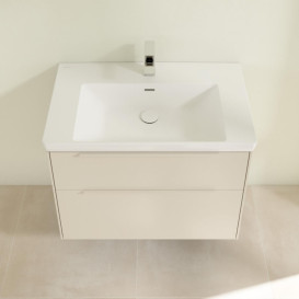 Тумба под раковину Villeroy & Boch Subway 3.0 77,2х57,6 см ДСП/алюминий серый кашемир/монохром C57402VN