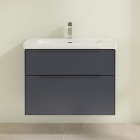 Тумба под раковину Villeroy & Boch Subway 3.0 77,2х57,6 см ДСП/алюминий морской синий/монохром C57402VQ