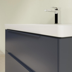 Тумба под раковину Villeroy & Boch Subway 3.0 77,2х57,6 см ДСП/алюминий морской синий/монохром C57402VQ