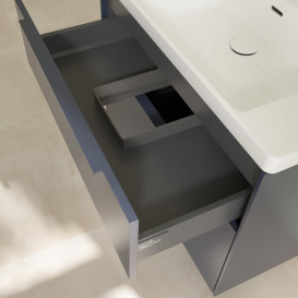 Тумба под раковину Villeroy & Boch Subway 3.0 77,2х57,6 см ДСП/алюминий морской синий/монохром C57402VQ