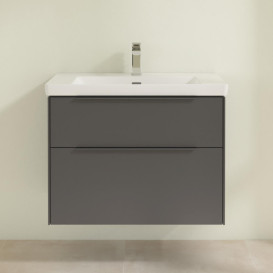 Тумба под раковину Villeroy & Boch Subway 3.0 77,2х57,6 см ДСП/алюминий графит/монохром C57402VR