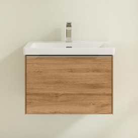 Тумба под раковину Villeroy & Boch Subway 3.0 62,2х42,9 см ДСП/алюминий дуб канзас C57500RH