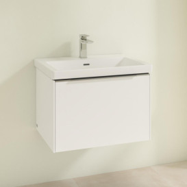 Тумба под раковину Villeroy & Boch Subway 3.0 62,2х42,9 см ДСП/алюминий белый бриллиант C57500VE