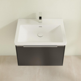 Тумба под раковину Villeroy & Boch Subway 3.0 62,2х42,9 см ДСП/алюминий черный вулкан C57500VL