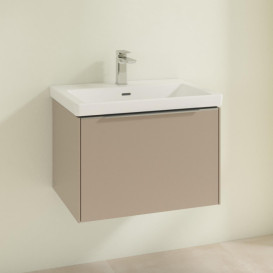 Тумба під раковину Villeroy & Boch Subway 3.0 62,2х42,9 см ДСП/алюміній тауп C57500VM