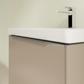 Тумба під раковину Villeroy & Boch Subway 3.0 62,2х42,9 см ДСП/алюміній тауп C57500VM