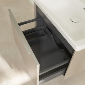 Тумба під раковину Villeroy & Boch Subway 3.0 62,2х42,9 см ДСП/алюміній тауп C57500VM