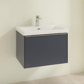 Тумба под раковину Villeroy & Boch Subway 3.0 62,2х42,9 см ДСП/алюминий морской синий C57500VQ