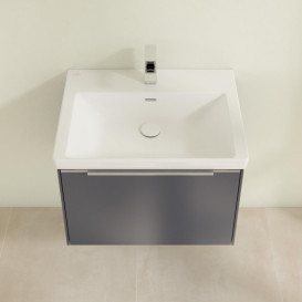 Тумба под раковину Villeroy & Boch Subway 3.0 62,2х42,9 см ДСП/алюминий морской синий C57500VQ