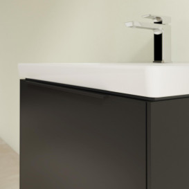 Тумба под раковину Villeroy & Boch Subway 3.0 62,2х42,9 см ДСП/алюминий черный вулкан/черный вулкан C57501VL