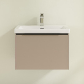 Тумба под раковину Villeroy & Boch Subway 3.0 62,2х42,9 см ДСП/алюминий тауп/черный вулкан C57501VM