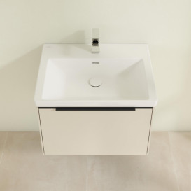 Тумба под раковину Villeroy & Boch Subway 3.0 62,2х42,9 см ДСП/алюминий серый кашемир/черный вулкан C57501VN