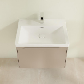 Тумба под раковину Villeroy & Boch Subway 3.0 62,2х42,9 см ДСП/алюминий тауп/монохром C57502VM