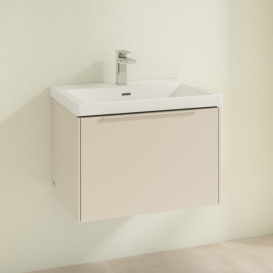 Тумба під раковину Villeroy & Boch Subway 3.0 62,2х42,9 см ДСП/алюміній сірий кашемір/монохром C57502VN