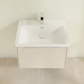 Тумба під раковину Villeroy & Boch Subway 3.0 62,2х42,9 см ДСП/алюміній сірий кашемір/монохром C57502VN