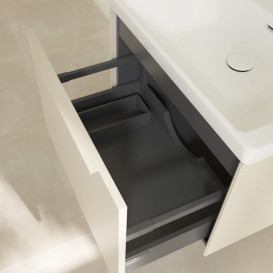 Тумба під раковину Villeroy & Boch Subway 3.0 62,2х42,9 см ДСП/алюміній сірий кашемір/монохром C57502VN