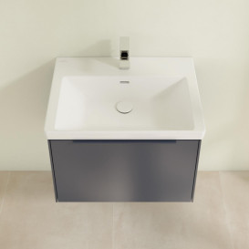 Тумба под раковину Villeroy & Boch Subway 3.0 62,2х42,9 см ДСП/алюминий морской синий/монохром C57502VQ