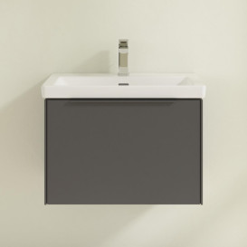 Тумба под раковину Villeroy & Boch Subway 3.0 62,2х42,9 см ДСП/алюминий графит/монохром C57502VR