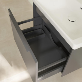 Тумба под раковину Villeroy & Boch Subway 3.0 62,2х42,9 см ДСП/алюминий графит/монохром C57502VR