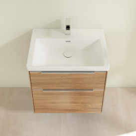 Тумба під раковину Villeroy & Boch Subway 3.0 62,2х57,6 см ДСП/алюміній дуб канзас C57600RH