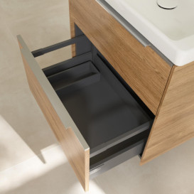 Тумба під раковину Villeroy & Boch Subway 3.0 62,2х57,6 см ДСП/алюміній дуб канзас C57600RH