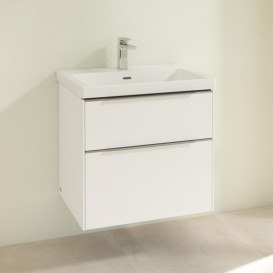 Тумба под раковину Villeroy & Boch Subway 3.0 62,2х57,6 см ДСП/алюминий чистый белый C57600VF