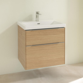 Тумба під раковину Villeroy & Boch Subway 3.0 62,2х57,6 см ДСП/алюміній дуб північний C57600VJ