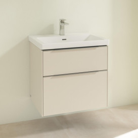 Тумба під раковину Villeroy & Boch Subway 3.0 62,2х57,6 см ДСП/алюміній сірий кашемір C57600VN