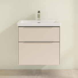 Тумба під раковину Villeroy & Boch Subway 3.0 62,2х57,6 см ДСП/алюміній сірий кашемір C57600VN