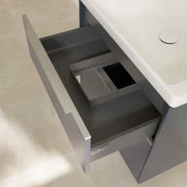 Тумба под раковину Villeroy & Boch Subway 3.0 62,2х57,6 см ДСП/алюминий морской синий C57600VQ