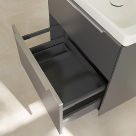 Тумба під раковину Villeroy & Boch Subway 3.0 62,2х57,6 см ДСП/алюміній графіт C57600VR