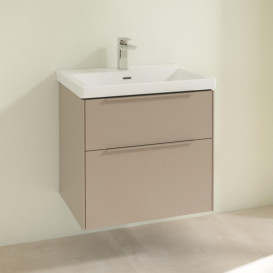 Тумба під раковину Villeroy & Boch Subway 3.0 62,2х57,6 см ДСП/алюміній тауп/монохром C57602VM