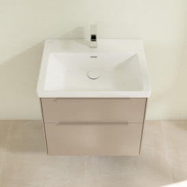 Тумба під раковину Villeroy & Boch Subway 3.0 62,2х57,6 см ДСП/алюміній тауп/монохром C57602VM