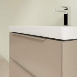 Тумба під раковину Villeroy & Boch Subway 3.0 62,2х57,6 см ДСП/алюміній тауп/монохром C57602VM