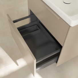 Тумба під раковину Villeroy & Boch Subway 3.0 62,2х57,6 см ДСП/алюміній тауп/монохром C57602VM