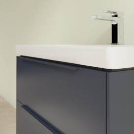 Тумба под раковину Villeroy & Boch Subway 3.0 62,2х57,6 см ДСП/алюминий морской синий/монохром C57602VQ